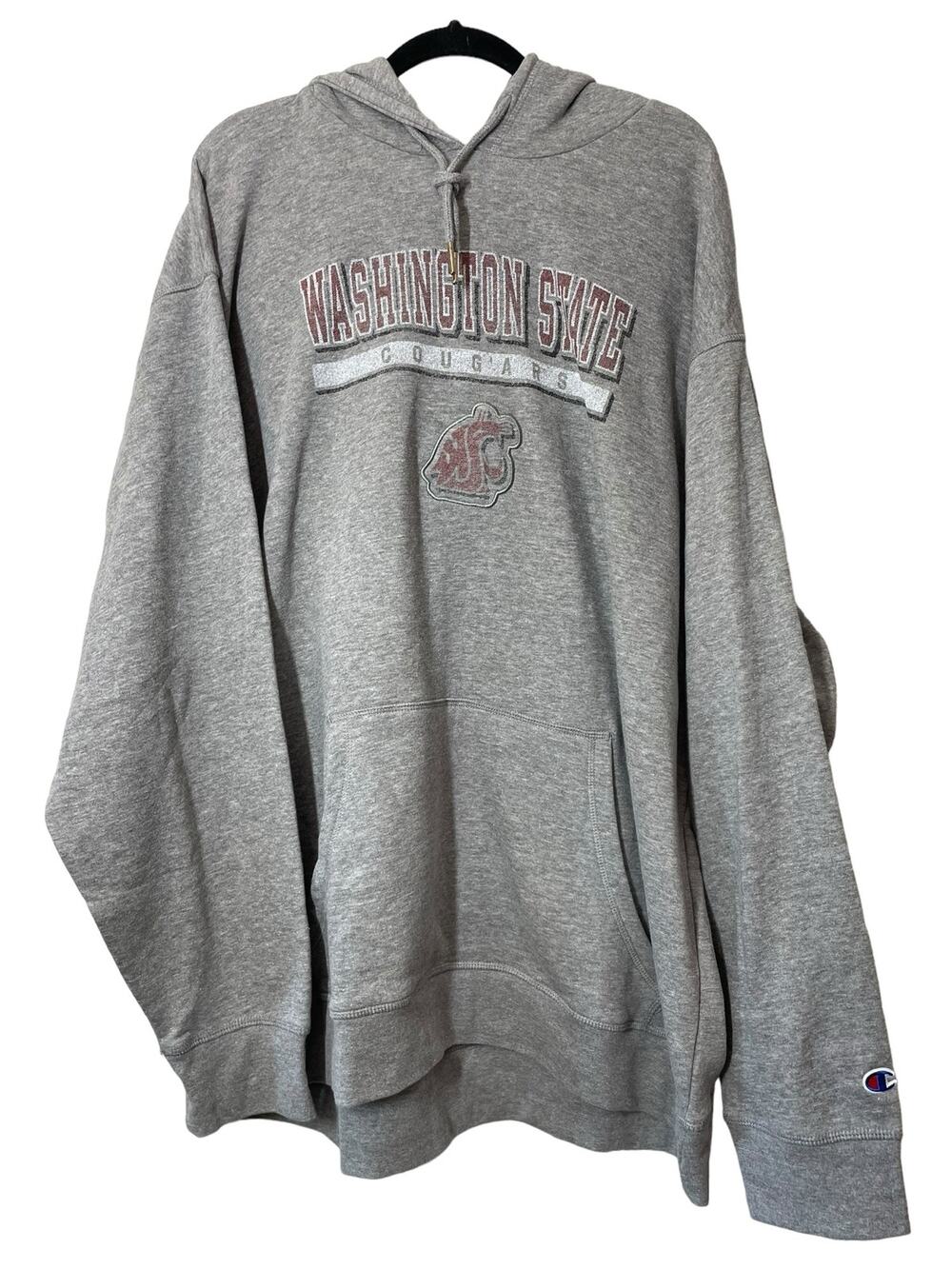 WSU Washington State University Cougars Sweatshirt Hoodie NWT 2XL Mens Champion